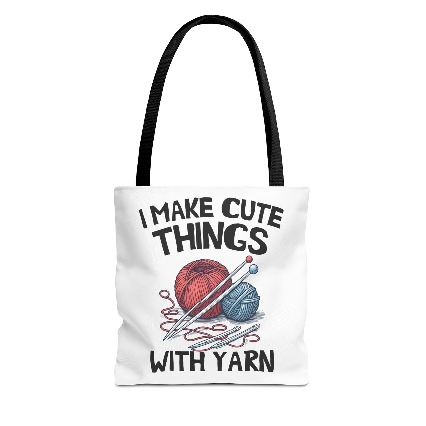 I Make Cute Things With Yarn Tote Bag