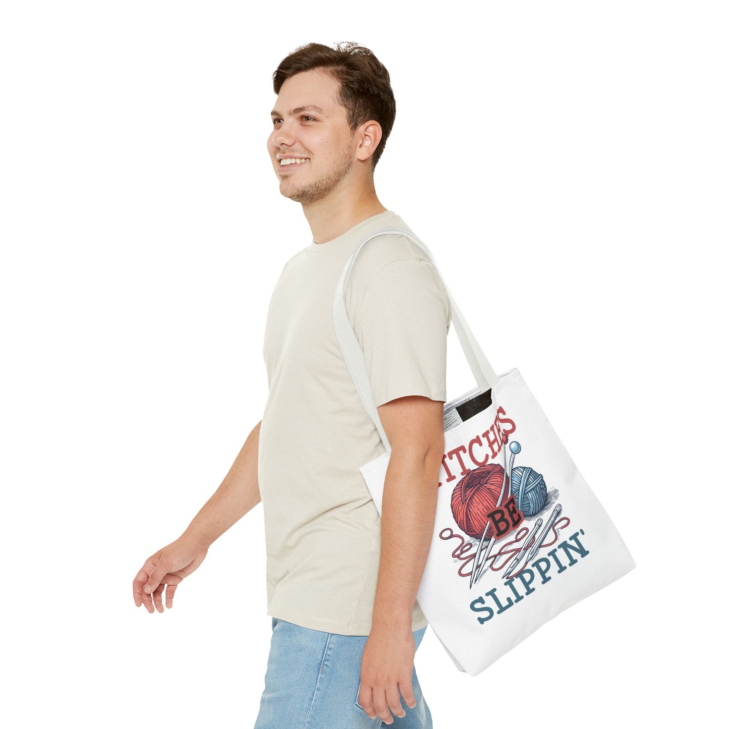 Stitches Be Slippin Tote Bag