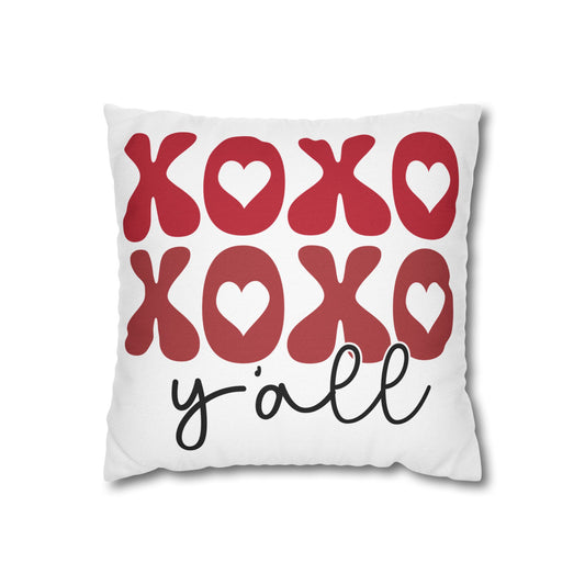 XOXO Yall Spun Polyester Square Pillowcase