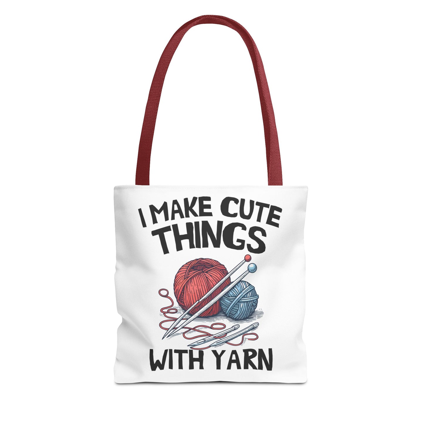 I Make Cute Things With Yarn Tote Bag